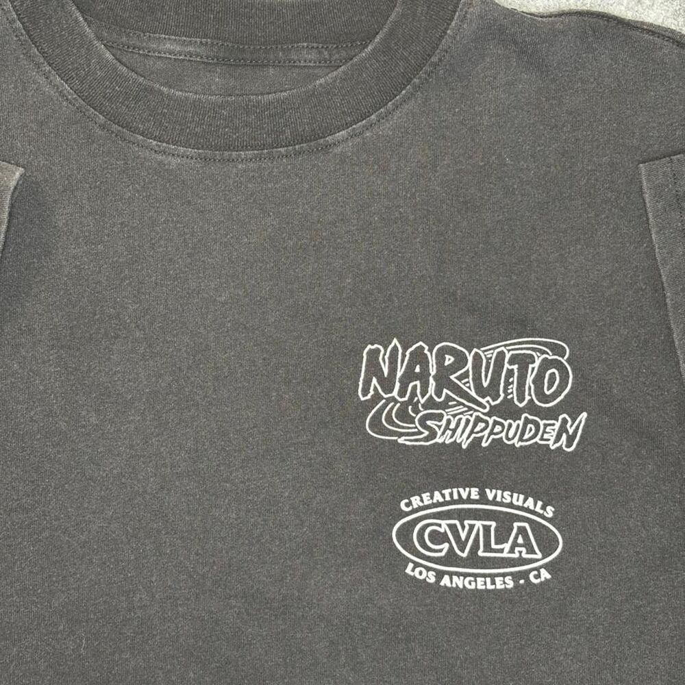 Naruto Shippuden CVLA Itachi Uchiha Graphic T-Shirt Black Size M